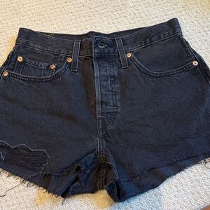 Levi’s 501 Black Denim Women's Shorts